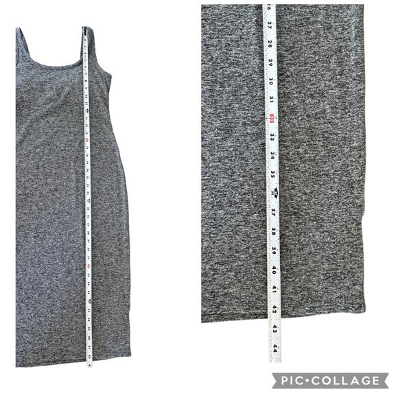Vuori Halo Essential Tank Midi Dress Activewear Gray Built In Bra Size Small - Picture 10 of 11